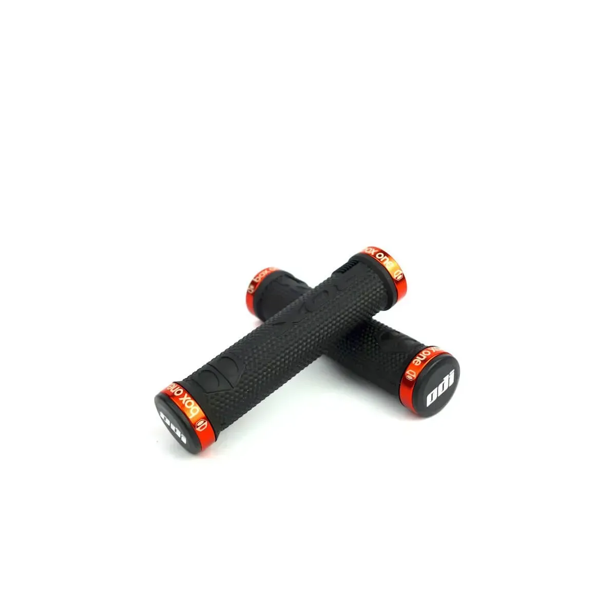 Box One Lock-On Grips Black/Orange Clamps